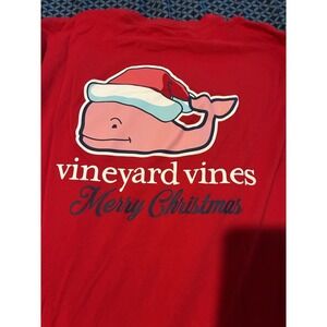 Vineyard Vines Long Sleeve Christmas Whale Long Sleeve Shirt XL